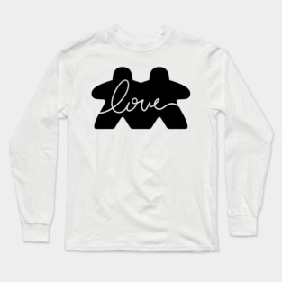Meeple Love Board Games Long Sleeve T-Shirt