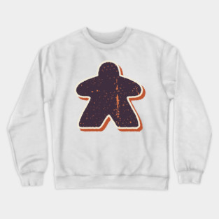 Retro Board Game Meeple Crewneck Sweatshirt