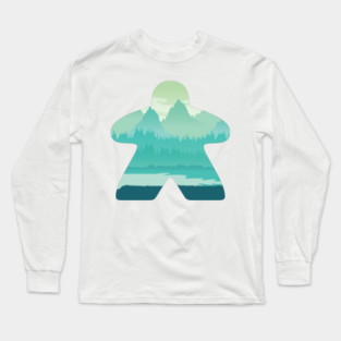 Board Game Meeple Long Sleeve T-Shirt
