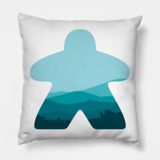 Board Game Meeple Mountains Pillow