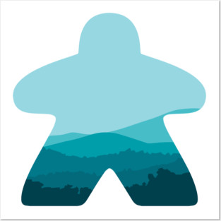 Board Game Meeple Mountains Posters and Art