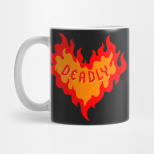Deadly Flame Heart Mug