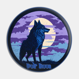 Wolf Moon Pin