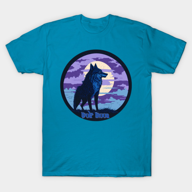 Wolf Moon T-Shirt by SymbioticDesign