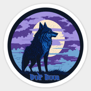 Wolf Moon Sticker
