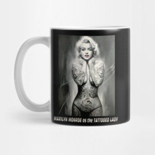 Marilyn Monroe as The Tattooed Lady Print Mug