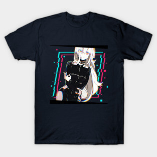 Anime Girl Glitch Aesthetic T-Shirt