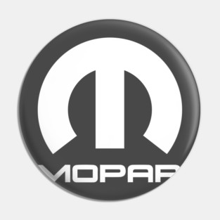 White Mopar Logo Pin