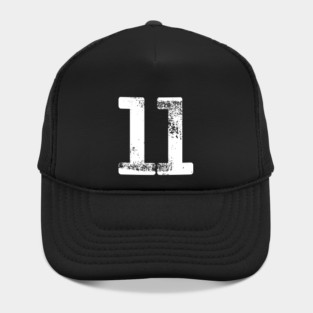 Number 11 T-Shirt Vintage Eleven Tee Sports Design Hat