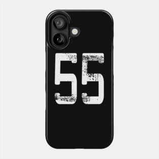 Number #55 Sports Jersey Lucky Favorite Number 55 T-Shirt Phone Case