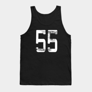 Number #55 Sports Jersey Lucky Favorite Number 55 T-Shirt Tank Top