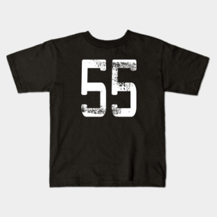 Number #55 Sports Jersey Lucky Favorite Number 55 T-Shirt Kids T-Shirt