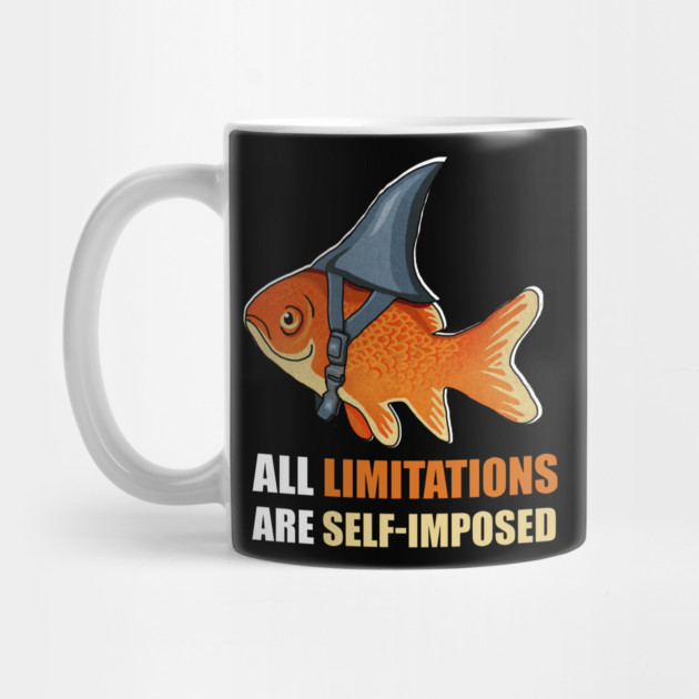Motivational Quote, Goldfish Shark by logiamerch