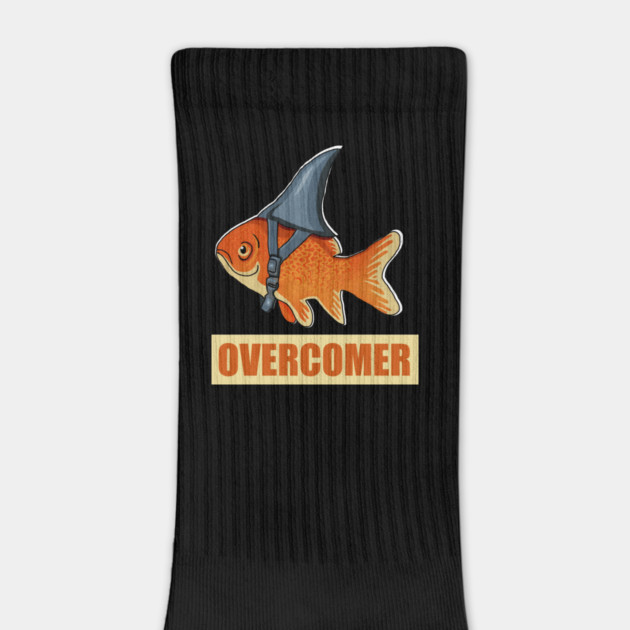 Motivational Overcomer, Goldfish Shark by logiamerch