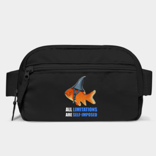 Motivational Quote, Goldfish Shark, Limitations Bag