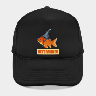 Determined Motivational, Goldfish Shark Hat