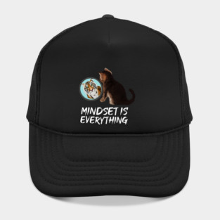 Mindset Motivational, Kitten and Tiger Hat