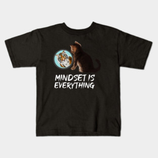 Mindset Motivational, Kitten and Tiger Kids T-Shirt