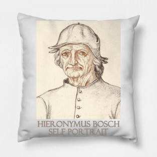 Self Portrait by Hieronymus Bosch Pillow