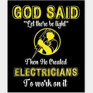 Electrician Posters and Art