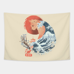 Spirit Animal Cat Tapestry