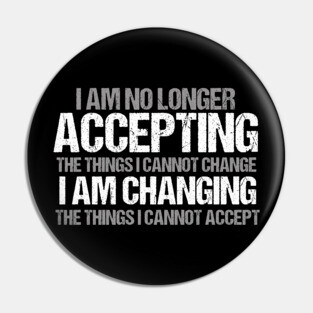 Political Activist Change Quote Pin