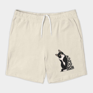 Tuxedo Cat Mom Shorts