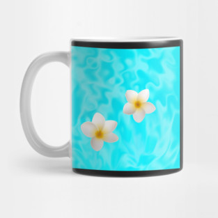 Lilo and Nani inspired white plumeria hawaiian flowers Mug