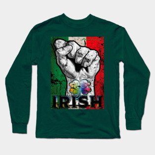 Irish Pride Apparel STRONG Irish! Fighting Irish! Long Sleeve T-Shirt