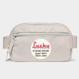 Lucky Discount Supermarkets ---- Vintage Store Logo Bag