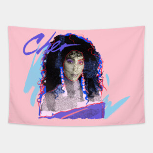 CHER 80S RETRO STYLE Tapestry
