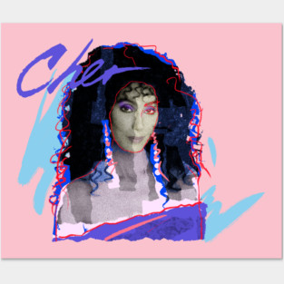 CHER 80S RETRO STYLE Posters and Art