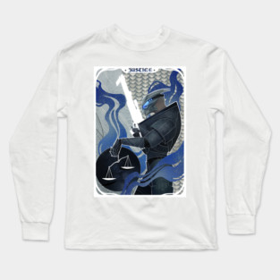 Garrus Vakarian Justice Tarot Long Sleeve T-Shirt