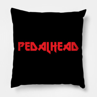 Mountain Biking PedalHead graphic Pillow