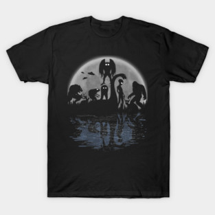 Cryptid Creatures With Moon T-Shirt