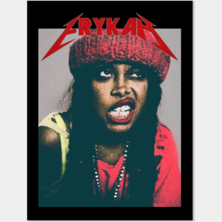 Erykah Badu Vintage Retro Style Posters and Art