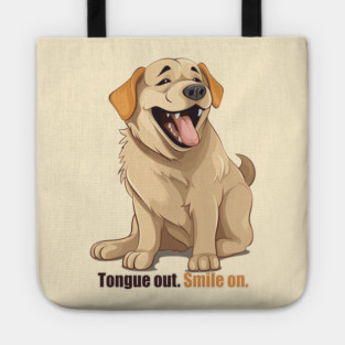 Tongue Out. Smile On. Tote