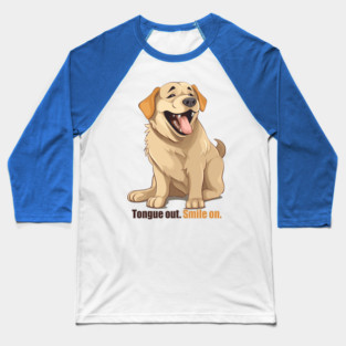 Tongue Out. Smile On. Baseball T-Shirt