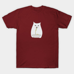 cat eating spaghetti T-Shirt