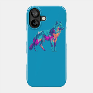 Geometeric Low Poly 3D Wolf Phone Case