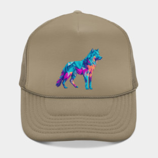 Geometeric Low Poly 3D Wolf Hat