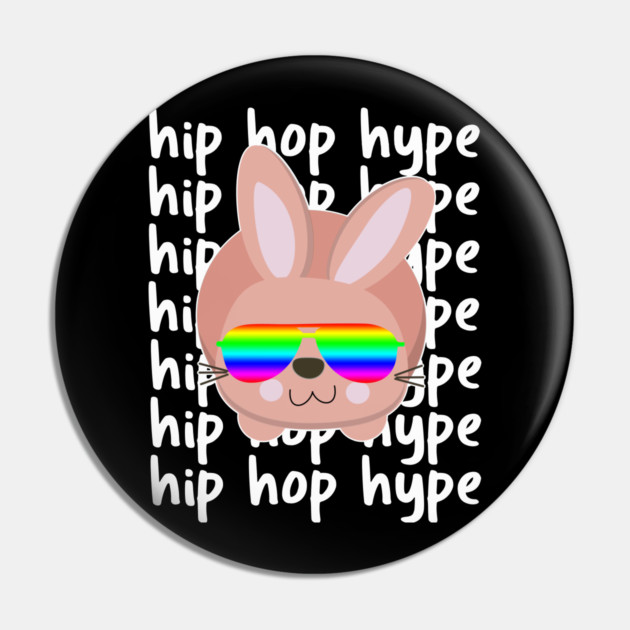 Hip Hop Hype Bunny Pin by belownormal