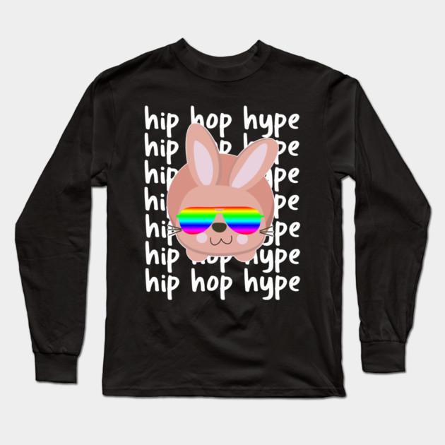 Hip Hop Hype Bunny Long Sleeve T-Shirt by belownormal