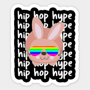 Hip Hop Hype Bunny Sticker