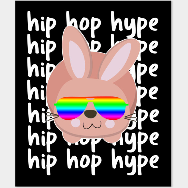 Hip Hop Hype Bunny Wall Art by belownormal