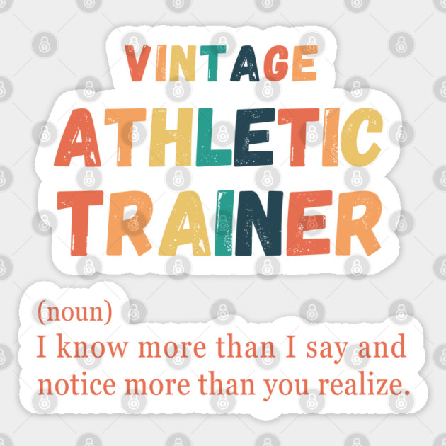 Funny Sports Definition Athletic Trainer Sticker by Prinyos