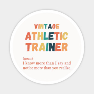 Funny Sports Definition Athletic Trainer Magnet