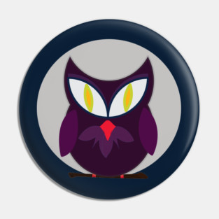 Moonlit Owl Pin