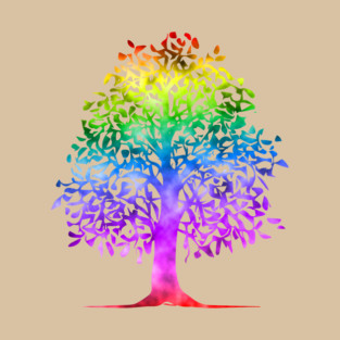 Pretty Rainbow Tree T-Shirt