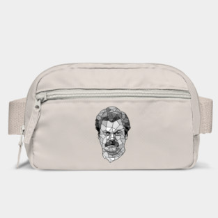 Sketchy Geometric Ron Swanson Bag